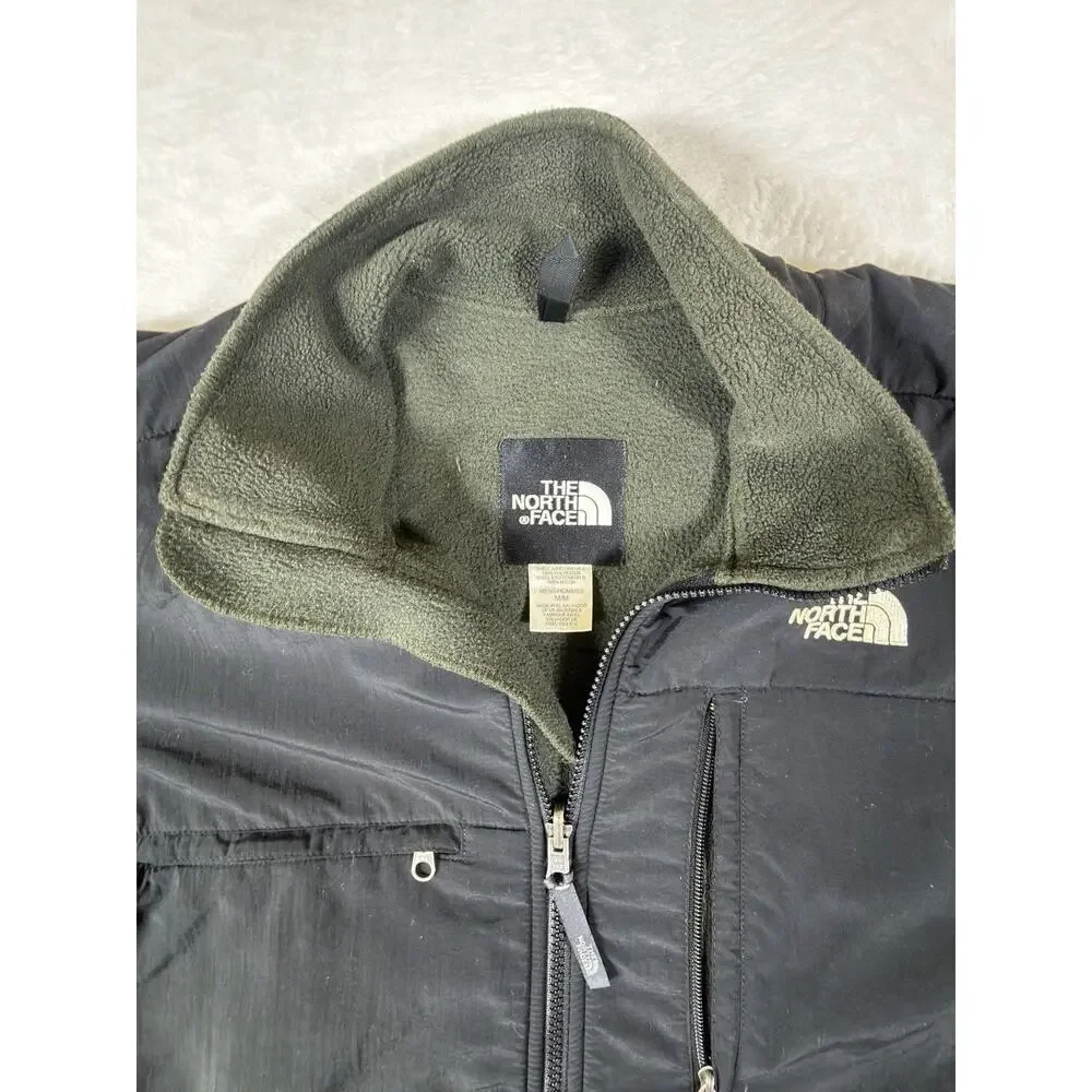 The North Face Denali Fleece Jacket Mens M Olive Green Black